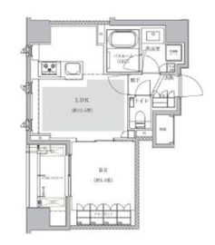 オープンレジデンシア築地 4階 間取り図