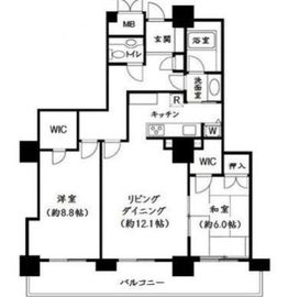 サンクォーレタワー 7階 間取り図