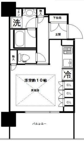 ザ・パークハウス中野タワー 2階 間取り図