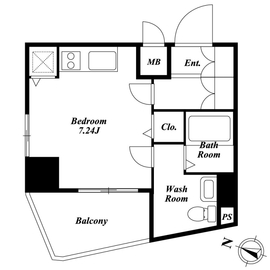 ベルファース東麻布 501 間取り図