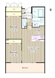 クレアールフレスカ 1303 間取り図