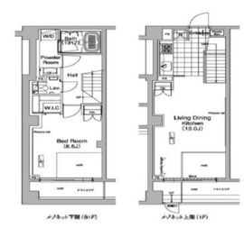 ライズ六本木永坂 101 間取り図