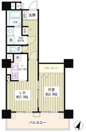 ムーンアイランドタワー 10階 間取り図