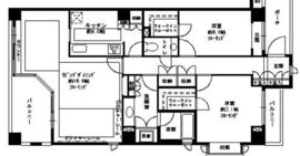 びゅう高輪ヒルズ 3階 間取り図