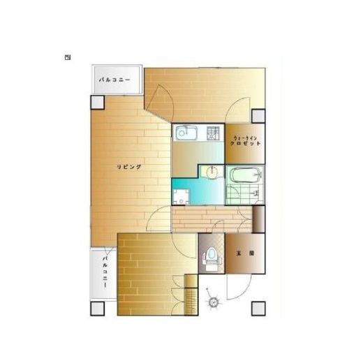 六本木ヒルズレジデンス A棟 5階 間取り図
