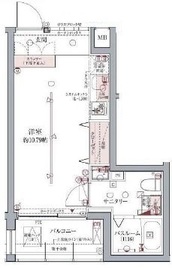 ラグディア高輪 2階 間取り図