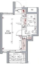 ラグディア高輪 4階 間取り図