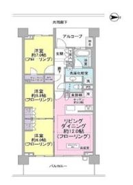 プラウド駒場 3階 間取り図