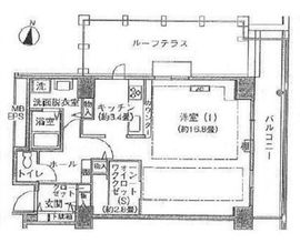 シティコート目黒 4-1109 間取り図