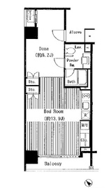 ロジェ二番町 407 間取り図