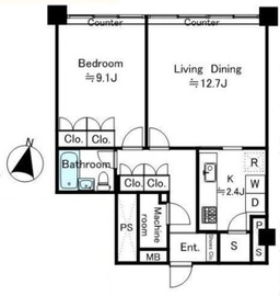 広尾ホームズ 8階 間取り図