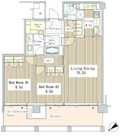 赤坂氷川町レジデンス 1501 間取り図