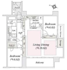 クレストフォルム銀座東 12階 間取り図