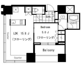 THE ROPPONGI TOKYO CLUB RESIDENCE 16階 間取り図