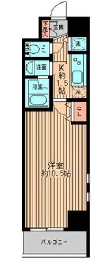 レガーロ御茶ノ水1 1003 間取り図