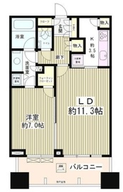 芝パークタワー 4階 間取り図