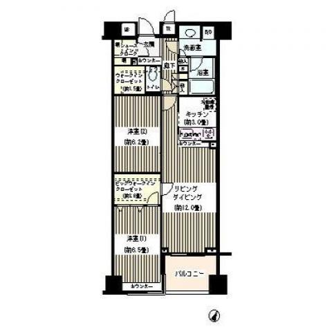 KDXレジデンス日本橋水天宮 905 間取り図