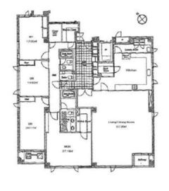 パークビュー有栖川 202 間取り図