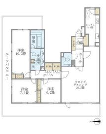 アパートメンツ東山 701 間取り図