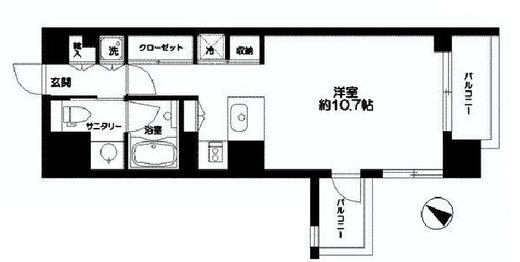 CATS原宿 (キャッツ原宿) 1002 間取り図