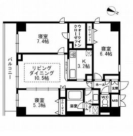 パークフラッツ学芸大学 501 間取り図