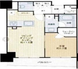 ルネ神田和泉町 6階 間取り図