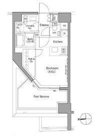 ザ・パークハビオ根岸三丁目 407 間取り図