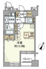 デュオ・スカーラ西麻布タワーセントラル 11階 間取り図