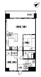 虎ノ門ガーデン 3階 間取り図