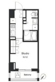 La Douceur巣鴨 (ラドゥセール巣鴨) 603 間取り図