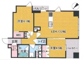 サンウッド赤坂丹後町 6階 間取り図