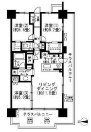 シティテラス品川イースト 12階 間取り図