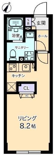 ルオーレ学芸大学 403 間取り図