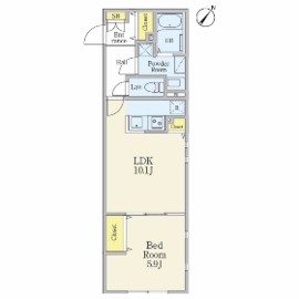 ルオーレ学芸大学 204 間取り図