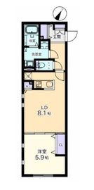 ルオーレ学芸大学 301 間取り図