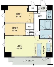 ベルファース本郷弓町 1303 間取り図