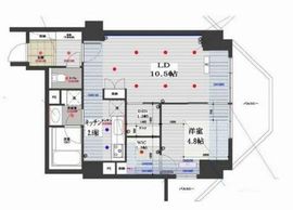 ドゥーエ東池袋 1102 間取り図