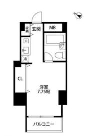 メゾン・ド・ヴィレ麻布台 305 間取り図