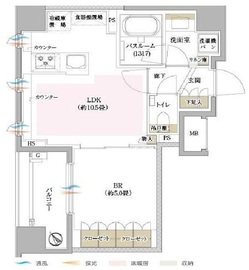 オープンレジデンシア築地 7階 間取り図