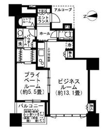 ドゥ・トゥール 50階 間取り図