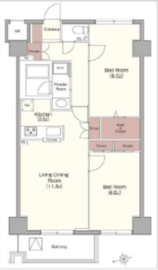 ベラカーサ広尾 311 間取り図