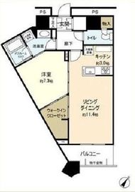 勝どきザ・タワー 50階 間取り図