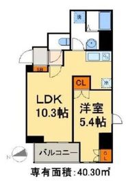 アクシア日本橋 2階 間取り図