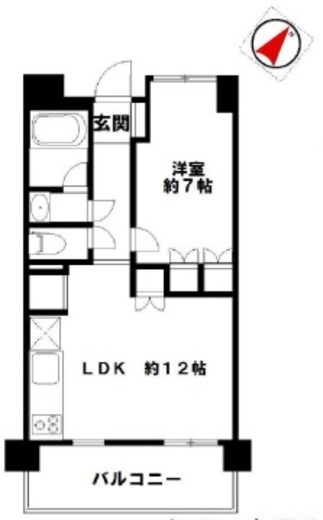 東急ドエルアルス恵比寿イスト 5階 間取り図