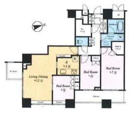 ザ・タワーズ台場 ウエスト 20階 間取り図