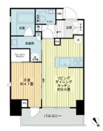 インプレストコア浅草橋 9階 間取り図