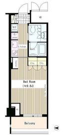 トレステージ四谷 706 間取り図