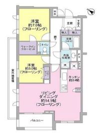 ディアナコート高輪 3階 間取り図