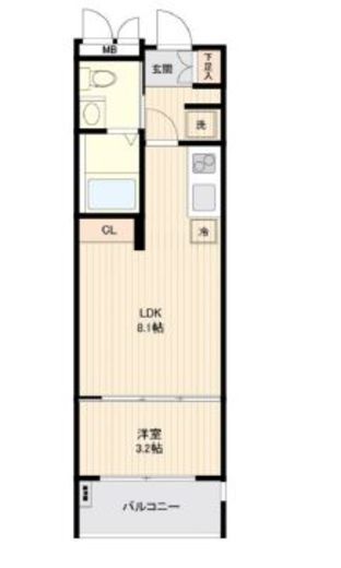 カッシア目黒 316 間取り図