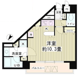 ノナプレイス渋谷富ヶ谷 203 間取り図